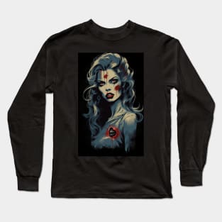 Zombie Girl - Hot gothic halloween classic vintage horror Long Sleeve T-Shirt